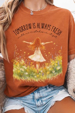 Tomorrow Is Always Fresh With No Mistakes Anne Of Green Gables T-Shirt Best Gift For Girl
