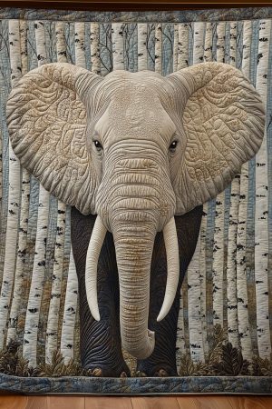 Tranquil Tusk Quilt Blanket Cute Gifts For Girlfriend