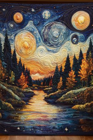 Twilight Lake Quilt Blanket Cute Blankets For Girlfriend