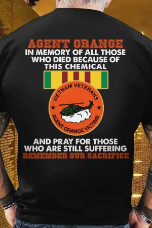 Vietnam Veterans Agent Orange Remember Your Sacrifice Shirt Vietnam Veterans Gifts