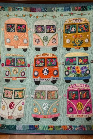 Vintage Camper Quilt Blanket Gift Ideas For Hikers And Campers