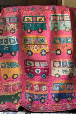 Vintage Camper Quilt Blanket Great Presents For Campers