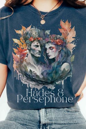 Vintage Hades & Persephone Greek Mythology T-Shirt Gift For Girl