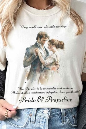 Vintage Pride & Prejudice T-Shirt Gift For Girl