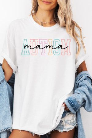Autism Mom T-Shirt Autism Awareness Month Perfect Gift for Mothers