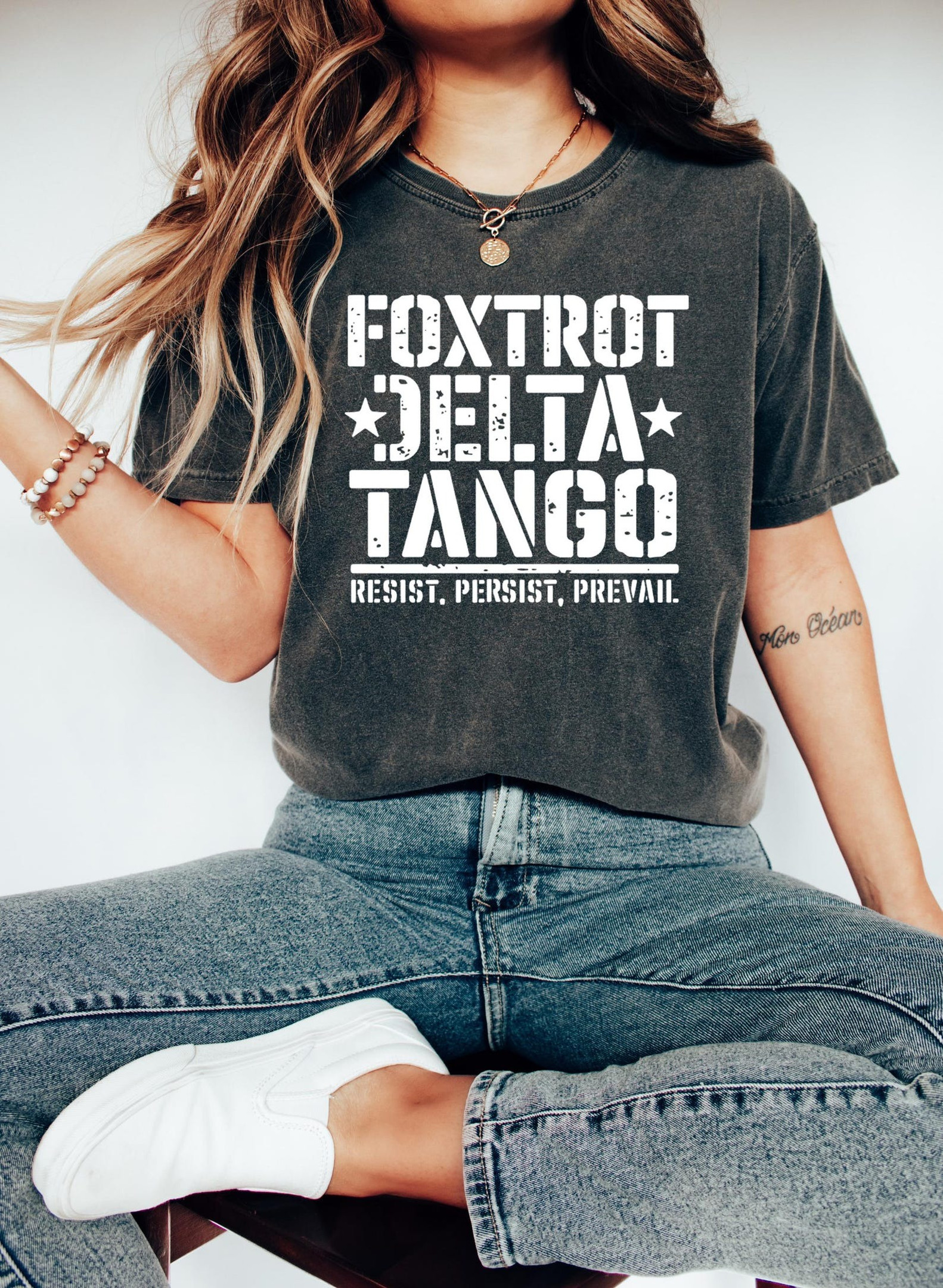 Foxtrot Delta Tango Shirt Resist Persist And Prevail Anti Trump T-Shirt FDT Merch