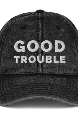 Good Trouble Hat John Lewis Vintage Hat Civil Rights Activist Cap Gifts For Men