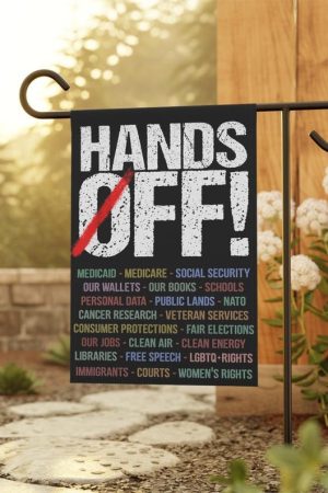 Hand Off Flag No MAGA FDT Flag Anti Trump Merch Gifts For Democrats