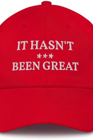 It Hasn't Been Great Red Embroidered Hat Anti-Trump Political Cap Gifts For Dad