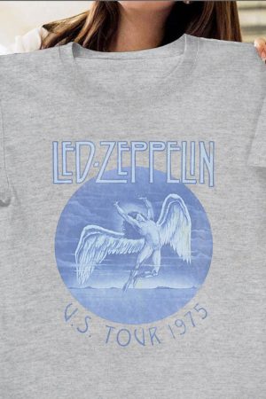 Led Zeppelin Shirt Led Zeppelin US Tour 1975 T-Shirt Gifts For Music Lovers