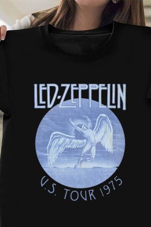 Led Zeppelin Shirt Led Zeppelin US Tour 1975 T-Shirt Gifts For Music Lovers