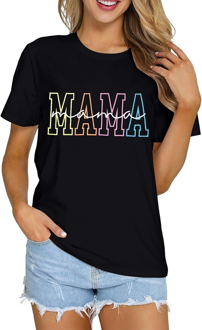 Mama Shirt Vintage Mom T-Shirt Mother’s Day Gifts For For Mom From Daughter