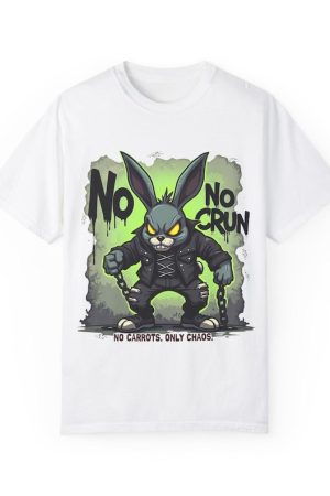 No Carrots Only Chaos Shirt Funny Cartoon Rabbit T-Shirt Gifts For Husband