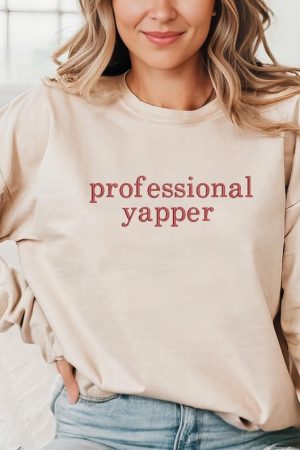 Professional Yapper Sweatshirt Funny Meme Sweatshirt Mother's Day Gifts For Daughter In Law