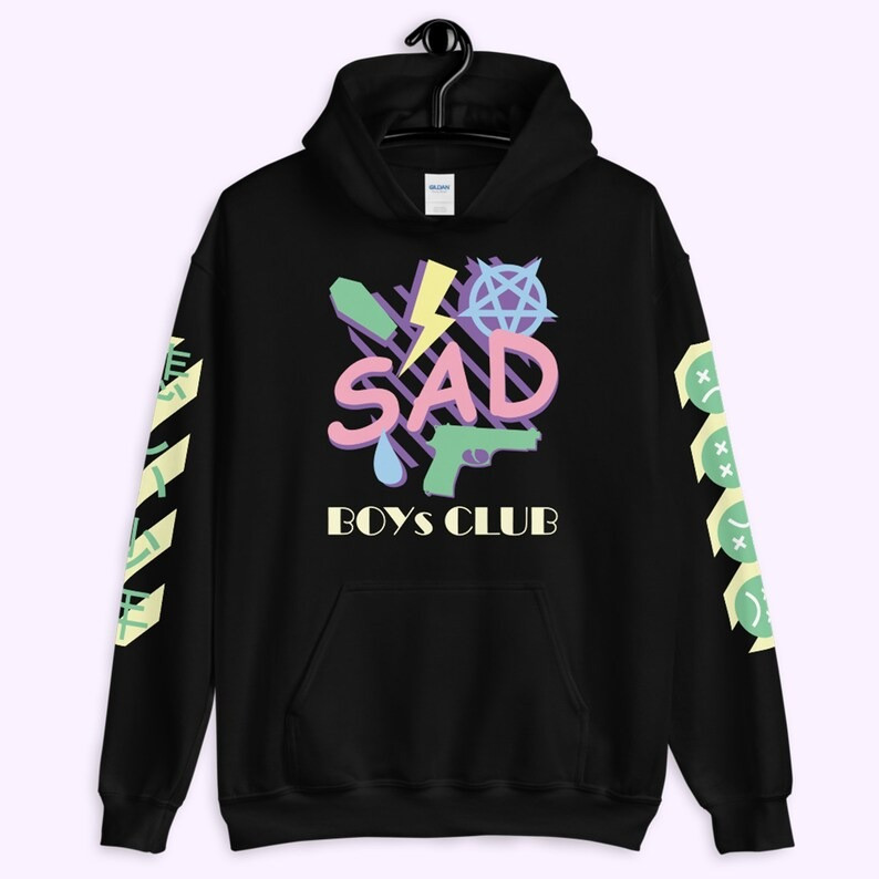 Sad Boys Club Black Hoodie Mother’s Day Hoodie Gifts For Music Fans