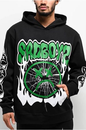SAD BOYZ Black Hoodie Gifts For Music Lovers