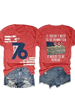 We The People 4Th Of July 1776 Shirt Women's Patriotic T-Shirt Gifts For Mom