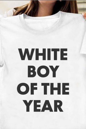 White Boy Of The Year Shirt Funny Sarcastic T-Shirt Gifts For Husband