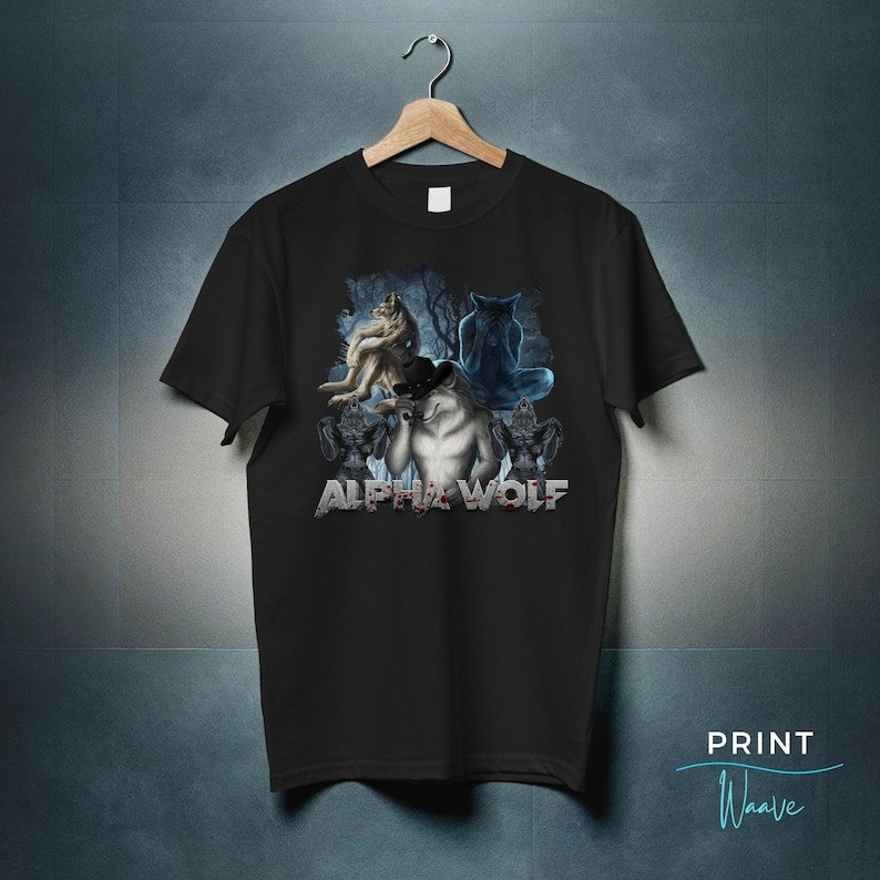 Wolf Ripping Black Shirt Meme Funny T-Shirt Gifts for Best Friend