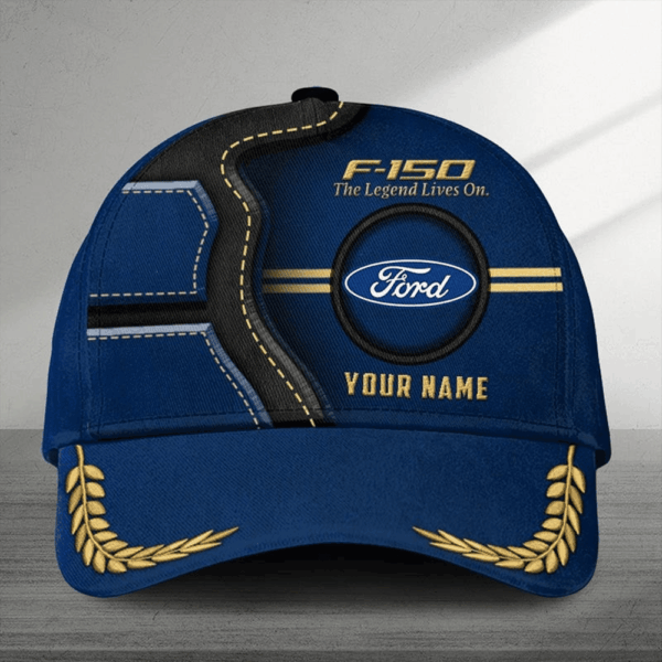 Personalized Ford Racing F150 The Legend Lives On Hat Unique Father's Day Gifts - Image 2