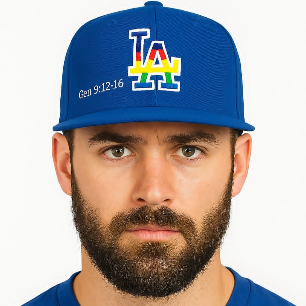 Custom Clayton Kershaw Bible Verse Hat Embroidered Los Angeles Dodgers Pride Hat Kershaw Merch