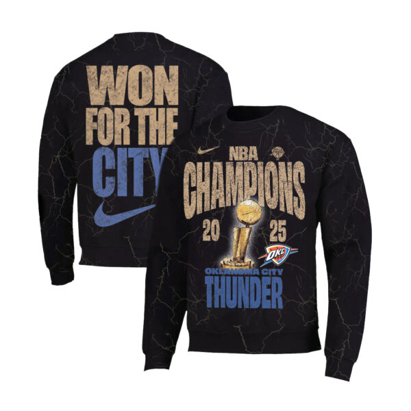 OKC Thunder Championship Shirt Won For The City Nike 2025 NBA Championship Merch Gifts For Dad 2 - Image 4