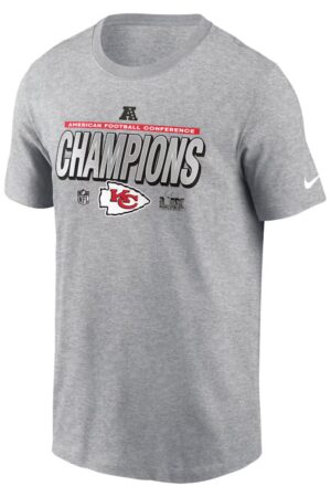 Travis Kelce Engagement Chiefs Shirt AFC Champions Kansas City Chiefs Shirt Grey Merch For Swifties